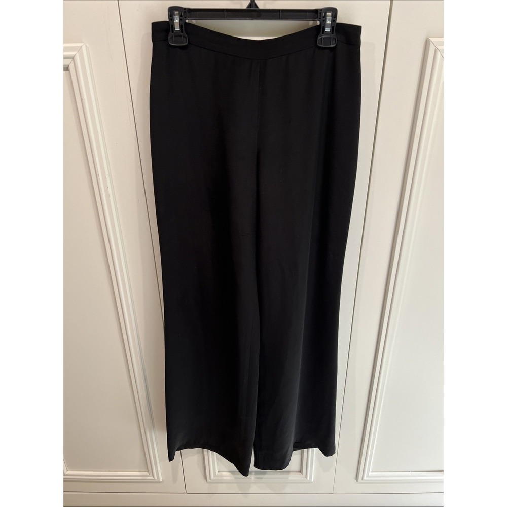 Vintage Lauren Ralph Lauren Black Silk Dress Pants 90s Y2K Capsule Luxury
